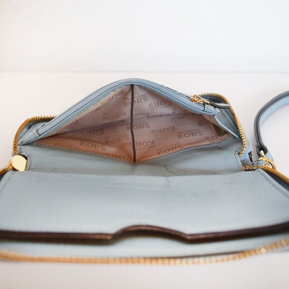 MICHAEL Michael Kors Leather Zip Around Wristlet Wallet - Picture 12 of 17